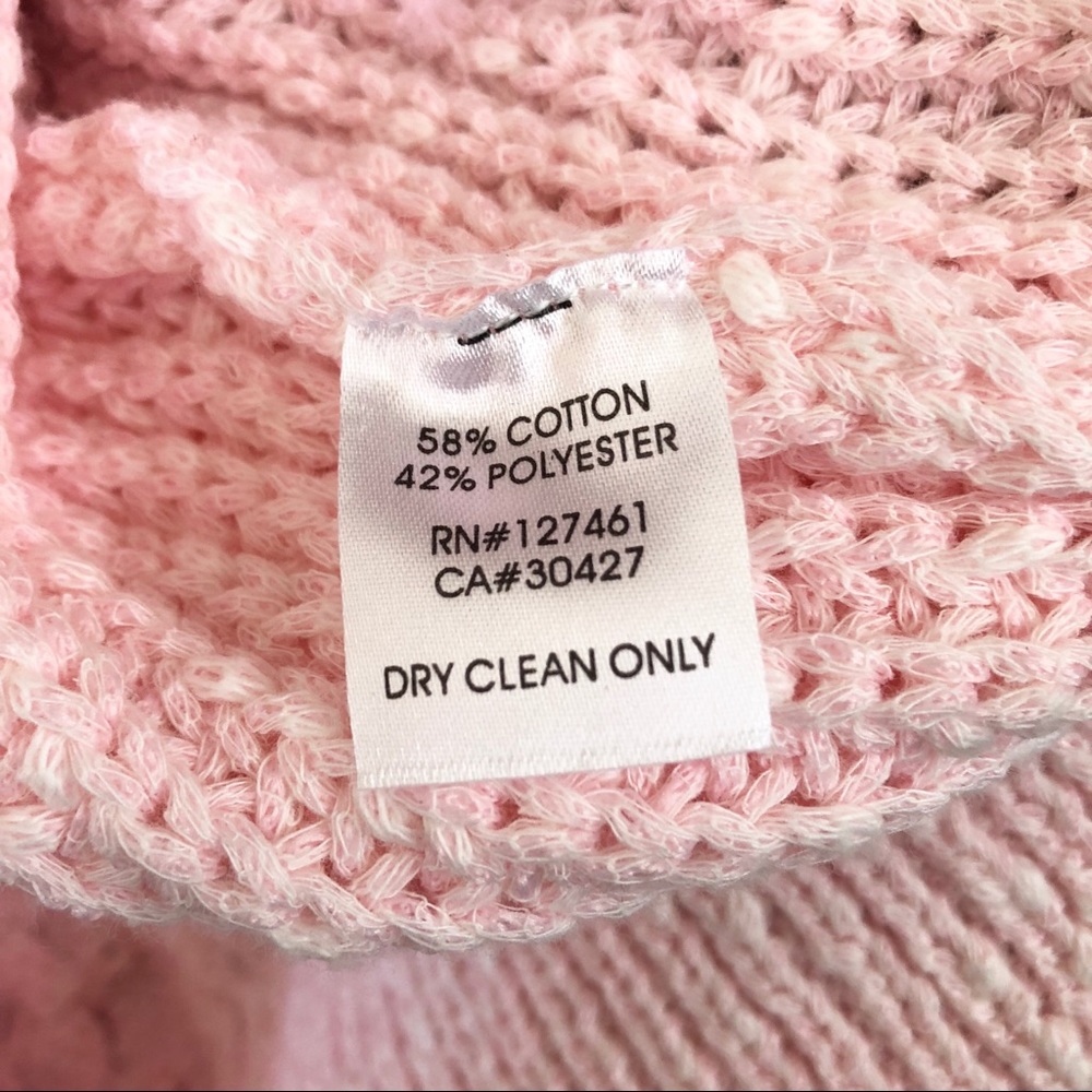 [NWT] Wildfox baby pink fringe tie sweater - Picture 7 of 8